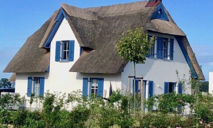 Gross Schwansee House | Living under thatch in Seasons - fireplace & sauna