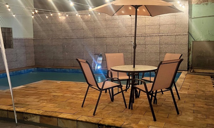 Pereque-Acu House | Loft with barbecue jacuzzi for private use lit pool garden 800 m beach