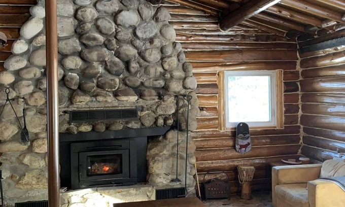 Duhamel Cabin | Log Cabin Getaway - rustic-chic - waterfront, dock, firepit & indoor fireplace!