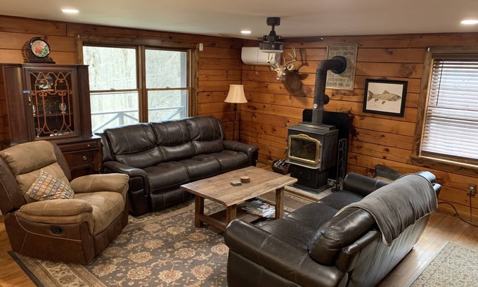 Altmar Cabin | Log Cabin on 63 Acres: Minutes to Salmon River, ATV & Snowmobile Trails