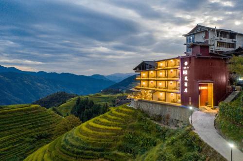 Longsheng Various Nationalities Autonomous County Hotel | Longji Vista Retreat-Panoramic View of Terrace, Sunrise ,Heated Pool & Affordable Luxury