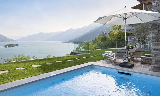 Cardada Villa | Lovely apartment in villa for 2 people with internet, pool, patio, panoramic view and parking
