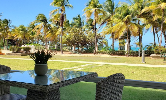 Rio Grande Apartment | Lovely Beachfront 3BR Ground Fl Apt at Las Picuas