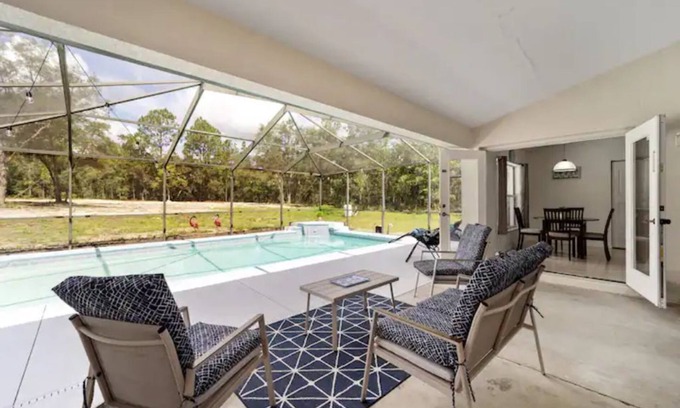 Dunnellon House | Lovely Pool Home. Sleeps 10. Secluded & Peaceful.