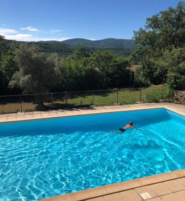 Viens Apartment | Luberon Provence Swimming pool Terrace View for 2