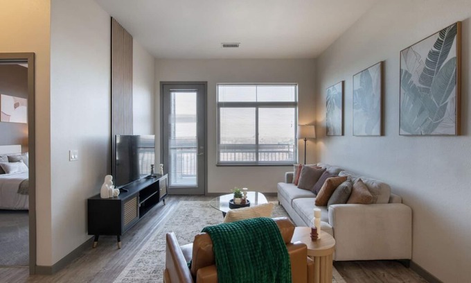 Transit Village Apartment | Lux 2 BR Pool, Gym, Garage, Onsight Staff