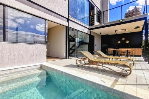 Prata House | Lux 28 - Casa moderna piscina aquecida e vista