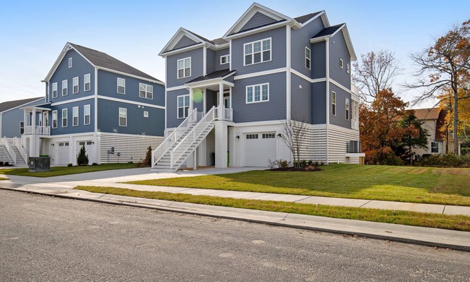 Frankford House | Luxe New Home in Tidal Walk - 2 Decks, Home Office, Dogs OK, AC & Shared Pool