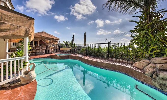 Ocean View Hills House | Luxe San Diego Getaway with Pool and Ocean Views