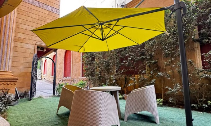 New Cairo Apartment | Luxurious 2BR apartment with a private sunny garden inNew Cairo with WiFi, AC