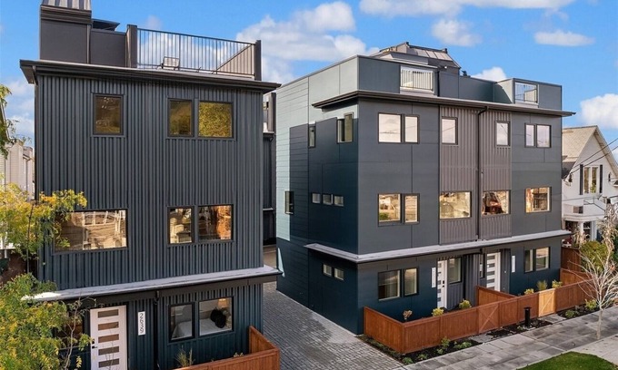 Alki House | Luxurious Alki Beach Townhome: Steps to the Shore. Pet-Friendly!