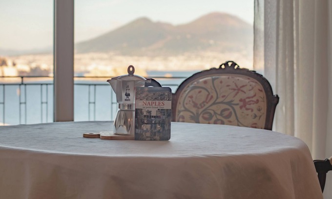 Posillipo Apartment | Luxurious and Panoramic Apartment: Sea and Vesuvius View with Elevator