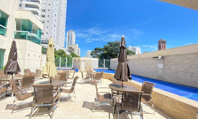 Setor Bueno Apartment | LUXURIOUS 2-BEDROOM APARTMENT - EXCELLENT LOCATION WITH 3 AIR CONDITIONERS