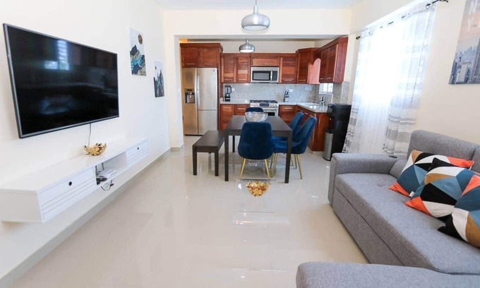 San Cristobal Apartment | LUXURY 2BR/2BA APT W. A|C Garage & ROOF TOP