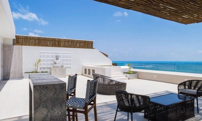 Playa Mujeres Apartment | Luxury 3-bedroom Loft in Exclusive Private Residence in Cancun!