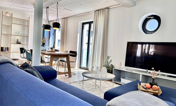 Prora Apartment | Luxury accommodation Dünenloft 7 in Prora Düne 7 with private sauna and fireplace