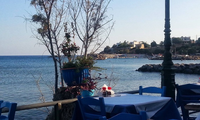Makry Gialos Apartment | Luxury apartment in modern complex with bay and mountain views.