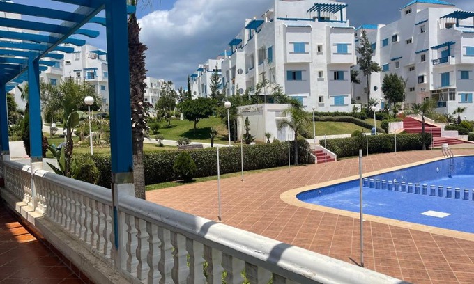 Marina Smir Apartment | Luxury apartment with swimming pool view