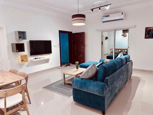 Al-Rawdah Apartment | Luxury Arrwadah Apartment - Swedish design & Sun Loungers