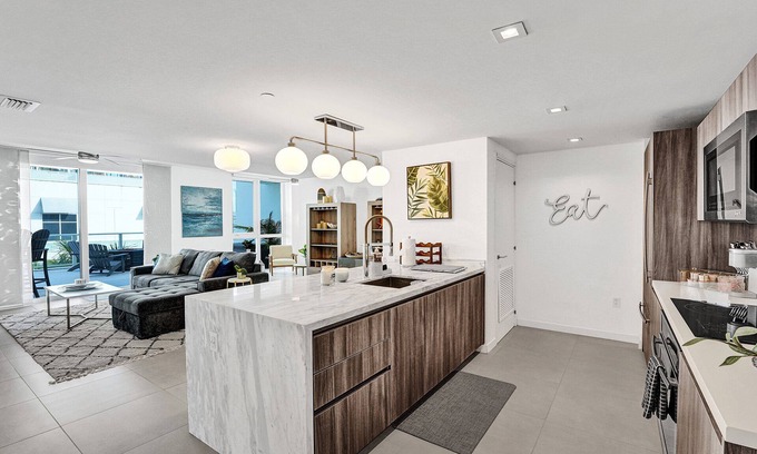 Central Beach Condo | Luxury Condo On The Beach. Huge Private Balcony. 5-Star Amenities