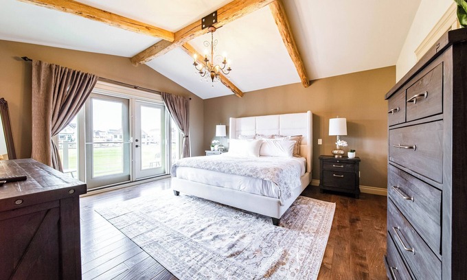 Southwest Edmonton House | Luxury Dream Home-FireTable-KingBed-EV-BBQ-GamesRm