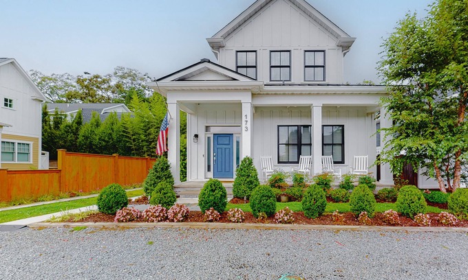 The Pines House | Luxury home in downtown Rehoboth Beach with private pool & hot tub