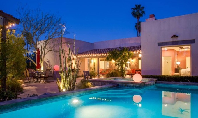 Magnesia Falls Cove House | Luxury Home in Palm Springs Area; Very Private; Rancho Mirage