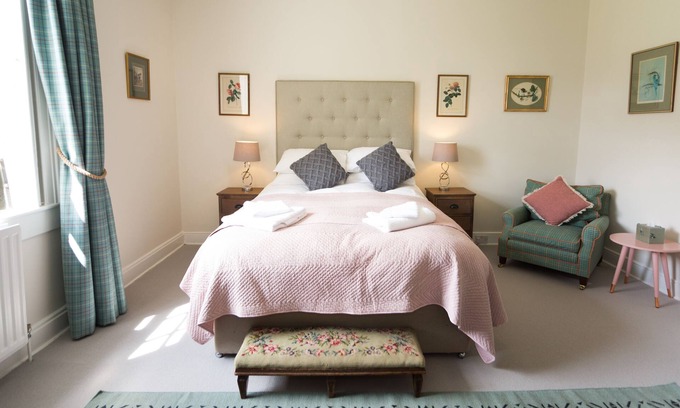 Hexham House | Luxury King bedroom with private bathroom in the wing of a private Country House
