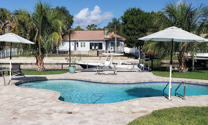 Springs at Kings Bay House | Luxury waterfront pool home with dock.
