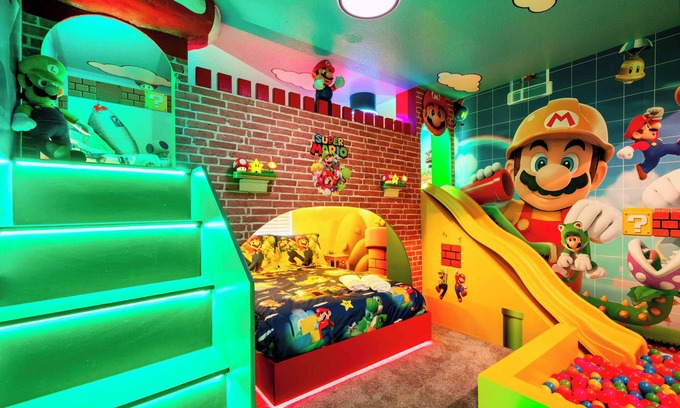 Four Corners House | Magical 7BR/Frozen Slide, Marvel Gameroom, Pool