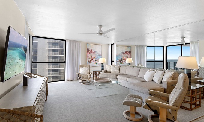 Tang-O-Mar Condo | Mainsail 158 - Gulf Front, Free Beach Service, Community Pool, Hot Tub!