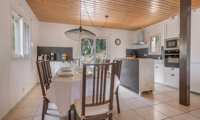 Saint-Michel-Chef-Chef Ski Chalet | Maison Dune et Forêt 100m from the sea
