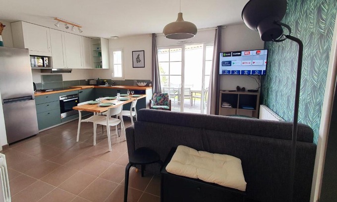 Brem Sur Mer House | Maison le Havre de la Gachère, 2 chambres, 2 salles d'eau, parking privé et jardin