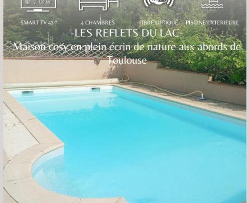 Aussonne Apartment | Maison T5 -Les reflets du lac - Terrasse -Piscine