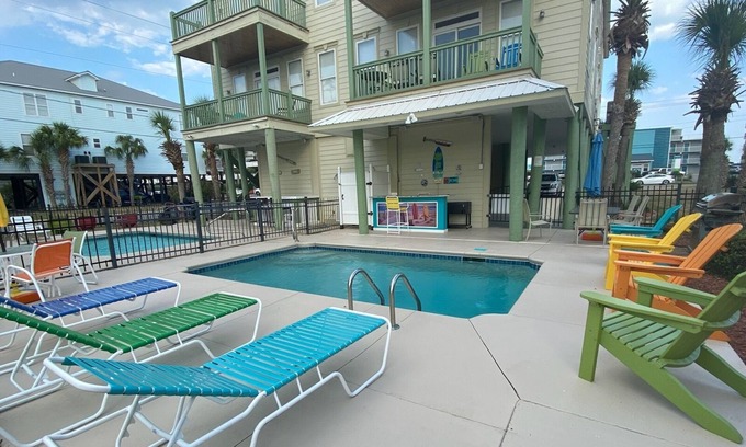 Garden City House | 'Manatee Mansion' 2nd Row, Private Pool, Great Beach Access! Very Clean!