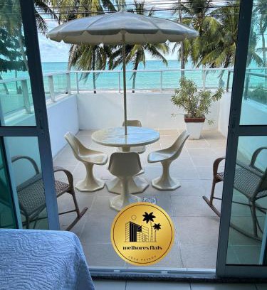 Cabo Branco Hotel | Melhores Flats - Maravilhosa varanda frente ao mar