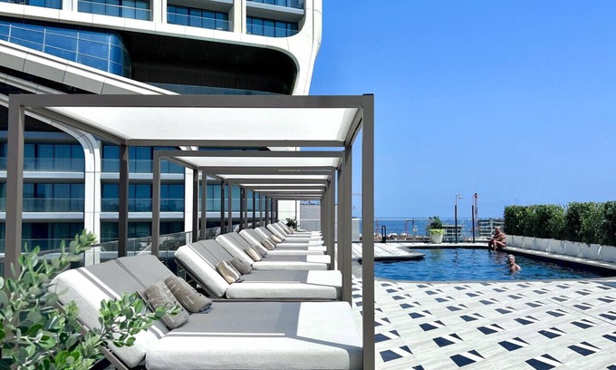 Paceville Apartment | Mercury Suite Delightful w/Pool access by ArcoBnb