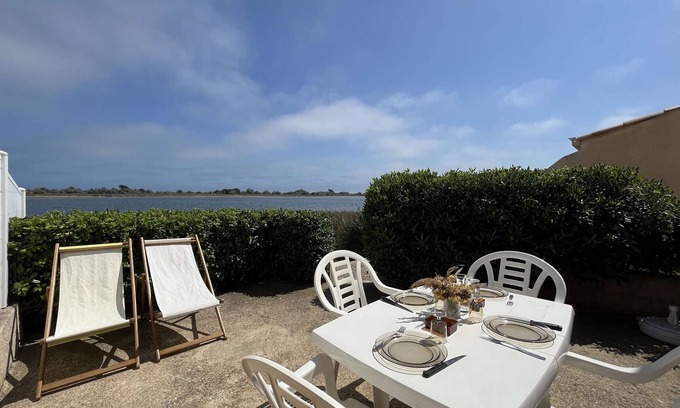 Les Ayguades Apartment | Mezzanine studio with terrace, 4 beds, near shops and beach, private parking