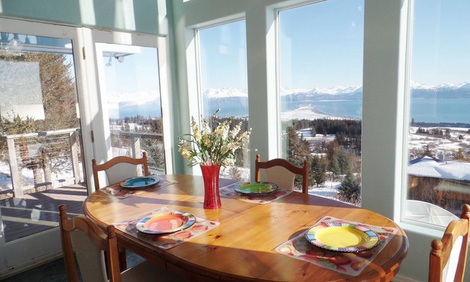 Homer House | Miracle Ridge - Beautiful, Private Home Overlooking Kachemak Bay & Cook Inlet