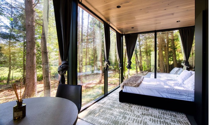 Windham Cabin | MIRROR CABIN IN THE FOREST WITH HOT TUB
