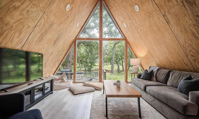 Fredericksburg Cabin | Modern A-Frame Cabin in Nature, Minutes from Main