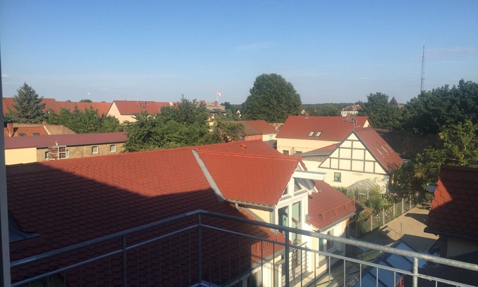 Templin Apartment | Modern apartment with a view over the roofs of Templin