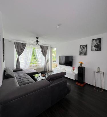 Wolfsburg Apartment | Modern Apartment with Balcony & Parking