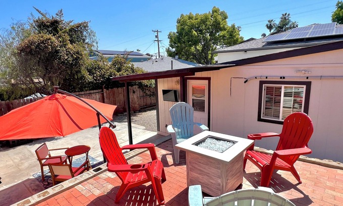La Mesa Apartment | Modern Guesthouse Studio✸2-Level Fenced Patio✸Near La Mesa Village✸Pets Welcome