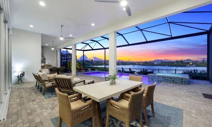 Biggar House | Modern Gulf Access Retreat w/Pool, Office & Outdoor Kitchen | Hidden Harbor, Fort Myers