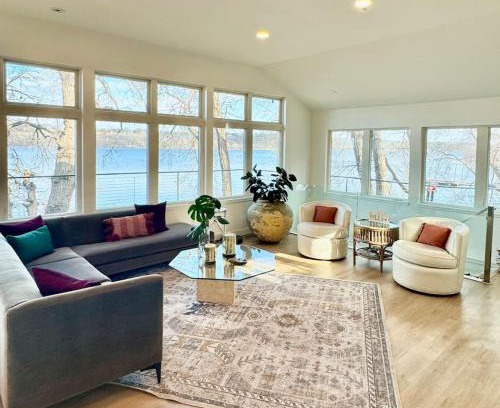 Lakeland House | Modern Home with private beach on St. Croix River