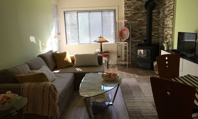 Hemlock Valley Condo | Modern, Mountain view, 1 Bedroom Condo with Hot tub and sauna.