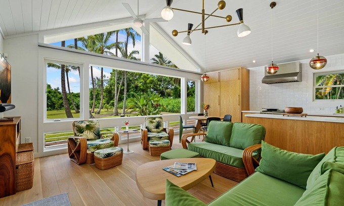 Kilauea House | Modern Oasis w/Hot Tub, 5 min walk to Anini Beach