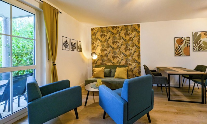 Joessnitz Apartment | Modern vacation apartment in a quiet, idyllic location. 2+2 persons possible.