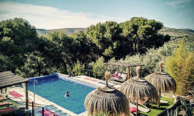 Tocon House | Montefrio, Hacienda with Infinity Pool, Sauna, Yoga Studio - max 14 persons .